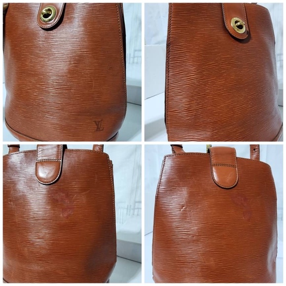 Authentic Louis Vuitton Kenyan Fawn Epi Leather Cluny Bag Brown - Picture 16 of 16